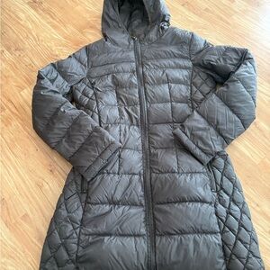 Michael Kors Women's Grey Quilted Hooded Jacket